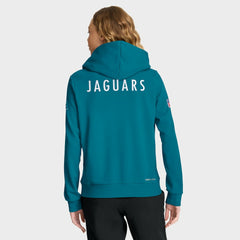 Jacksonville Jaguars Women's Throwback Sideline Standard Issue Dri-FIT Hoodie - Teal Hoodies