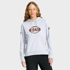 Cleveland Browns Women's Throwback Sideline Standard Issue Dri-FIT Hoodie - White Hoodies