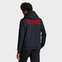 Houston Texans Women's Throwback Sideline Standard Issue Dri-FIT Hoodie - Navy Hoodies
