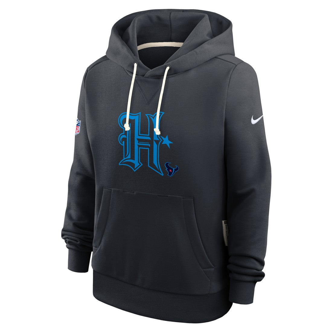 Houston Texans Women's Throwback Sideline Standard Issue Dri-FIT Hoodie - Navy Hoodies