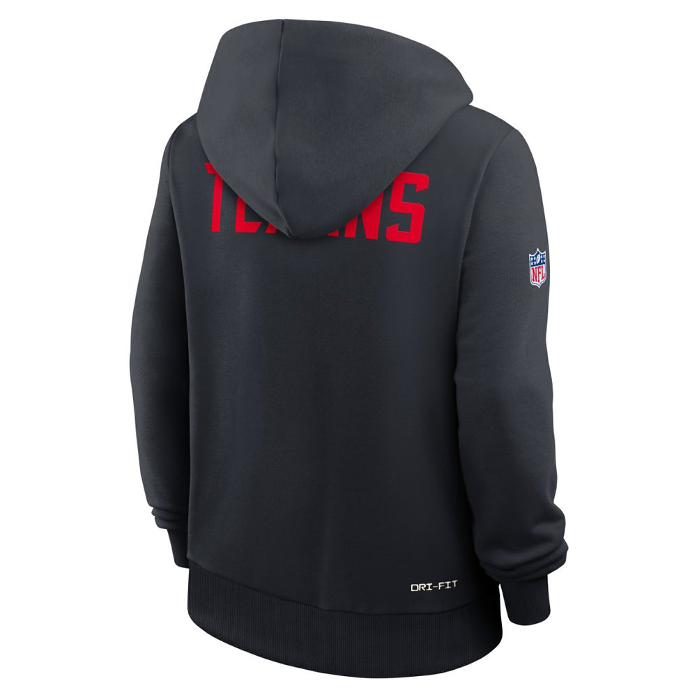 Houston Texans Women's Throwback Sideline Standard Issue Dri-FIT Hoodie - Navy Hoodies