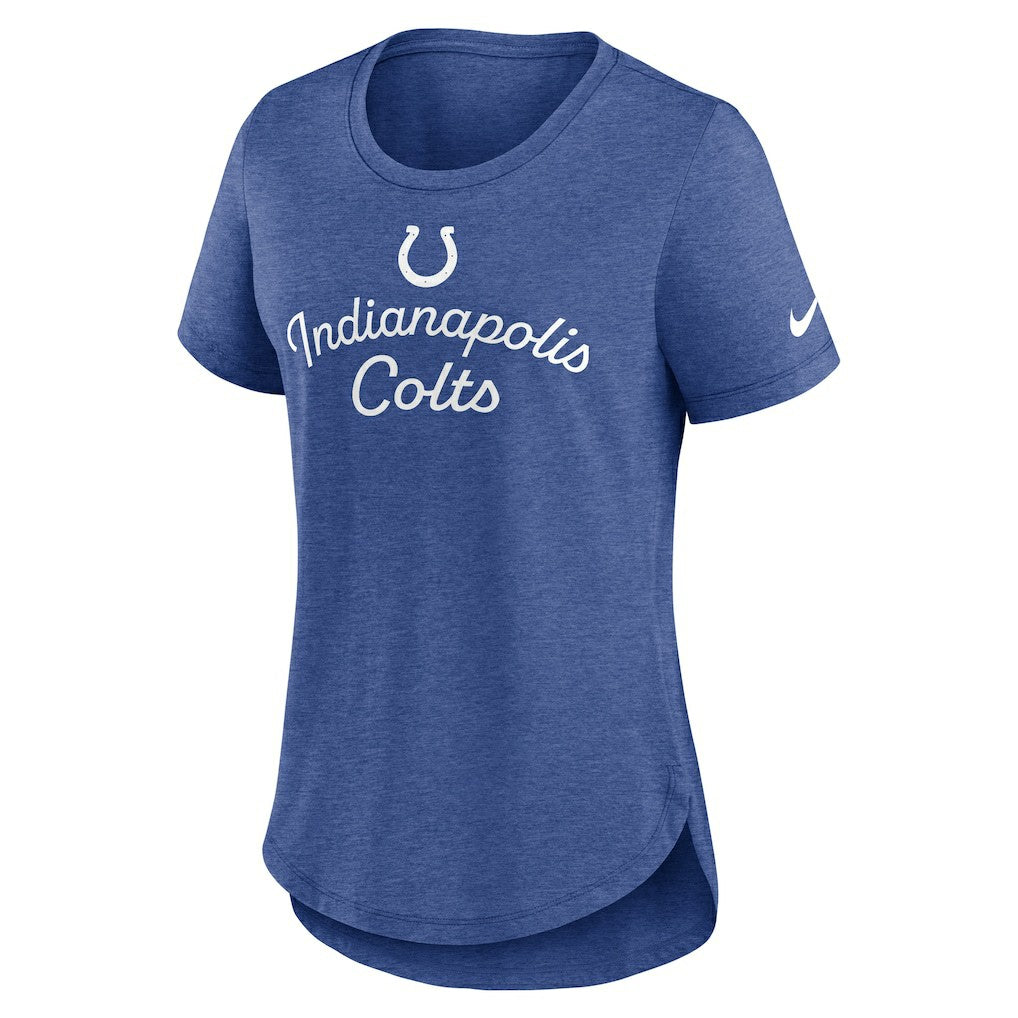 Indianapolis Colts Women's Script Tri-Blend T-Shirt - Royal T-shirts