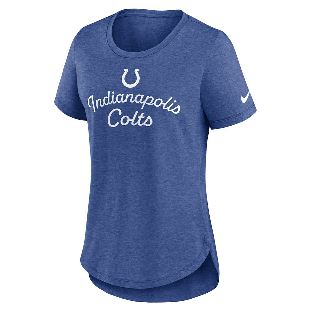 Indianapolis Colts Women's Script Tri-Blend T-Shirt - Royal T-shirts