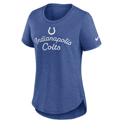Indianapolis Colts Women's Script Tri-Blend T-Shirt - Royal T-shirts