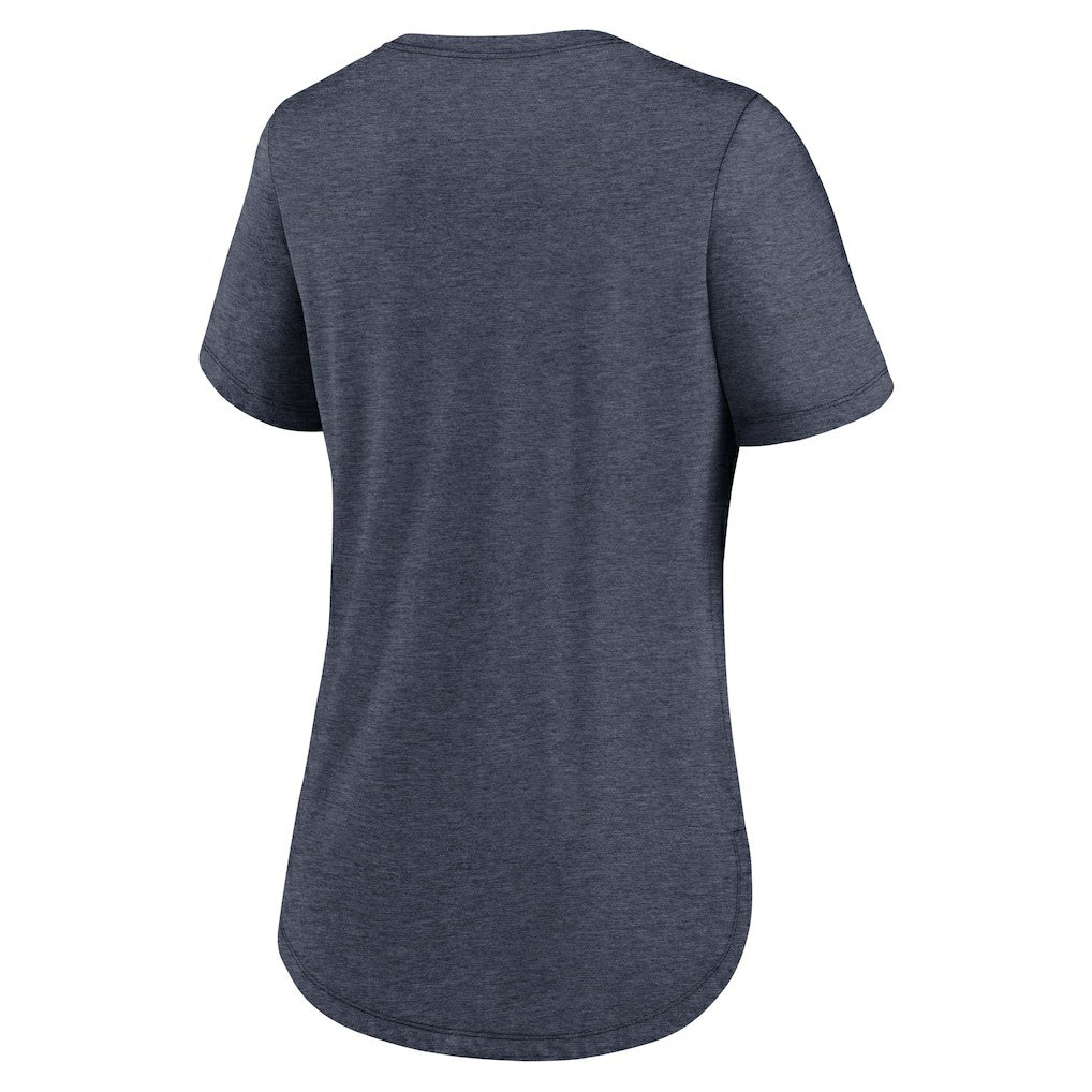 Chicago Bears Women's Script Tri-Blend T-Shirt - Navy T-shirts