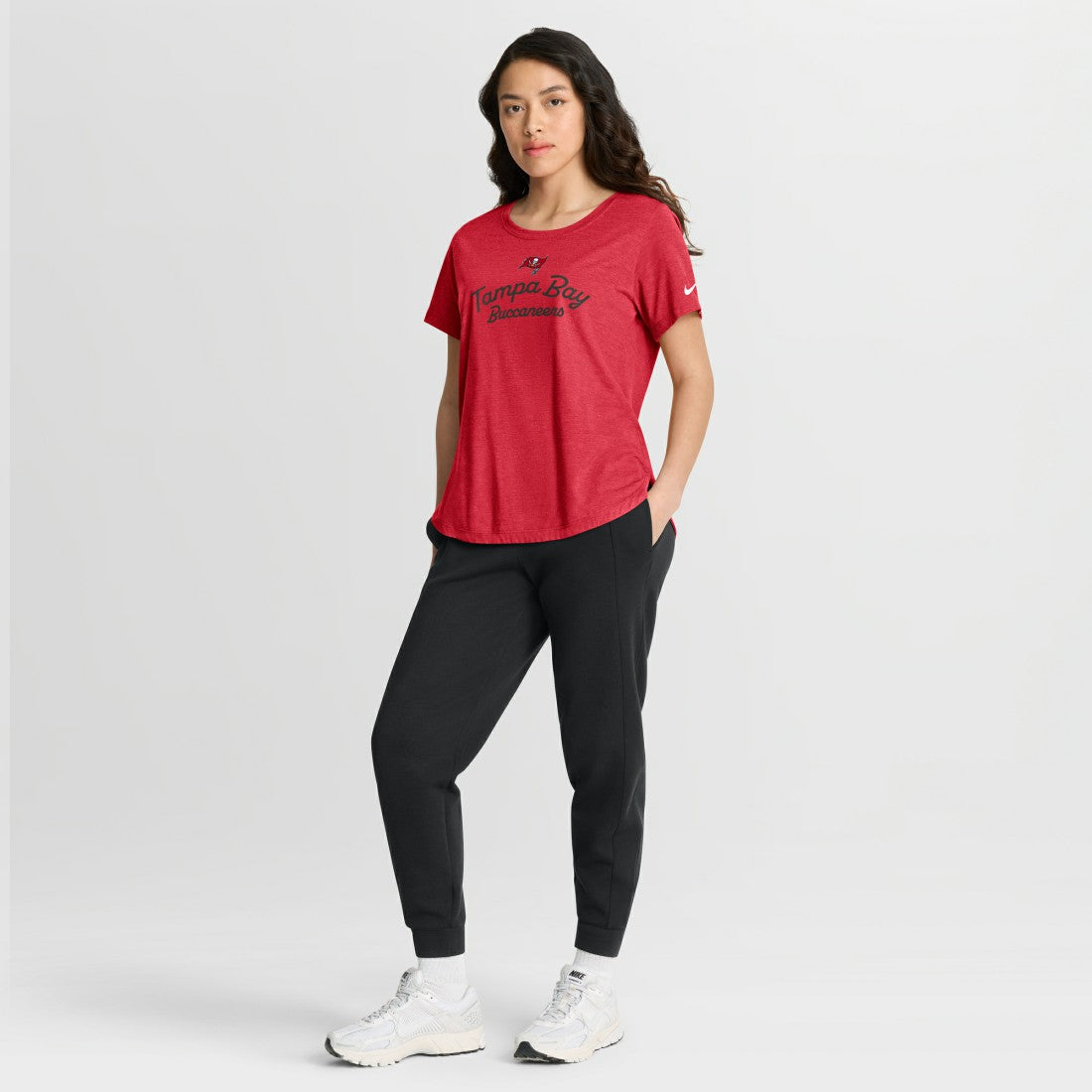 Tampa Bay Buccaneers Women's Script Tri-Blend T-Shirt - Red T-shirts