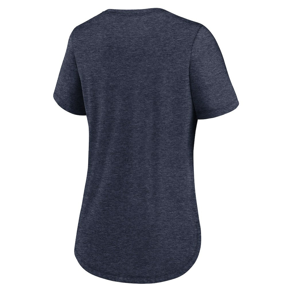 Dallas Cowboys Women's Script Tri-Blend T-Shirt - Heather Navy T-shirts