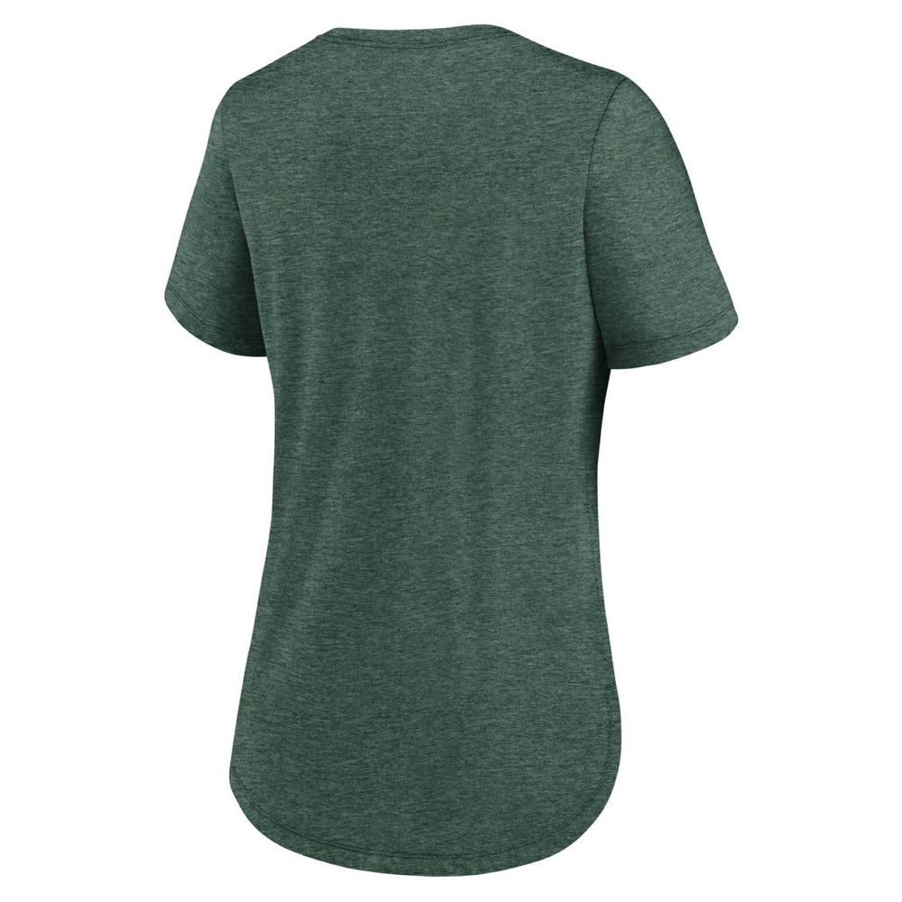 Green Bay Packers Women's Script Tri-Blend T-Shirt - Green T-shirts