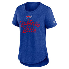 Buffalo Bills Women's Script Tri-Blend T-Shirt - Royal T-shirts