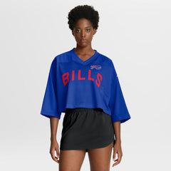 Buffalo Bills Women's Primetime Cropped Mesh Dri-FIT Fashion Jersey - Royal Jerseys