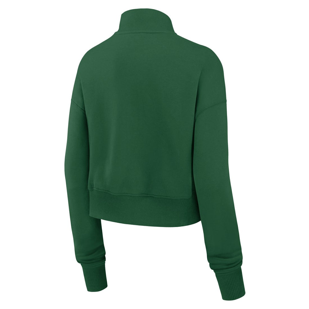 New York Jets Women's Primetime Phoenix Half-Zip Sweatshirt - Green Sweatshirts