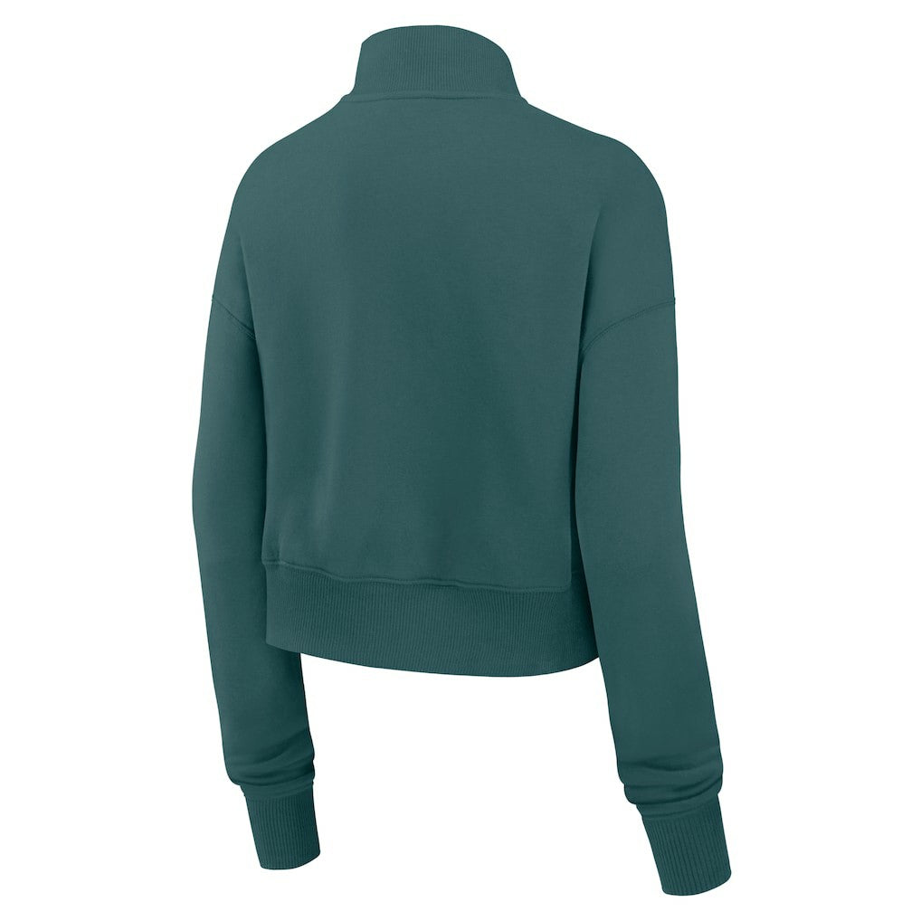 Philadelphia Eagles Women's Primetime Phoenix Half-Zip Sweatshirt - Midnight Green Sweatshirts