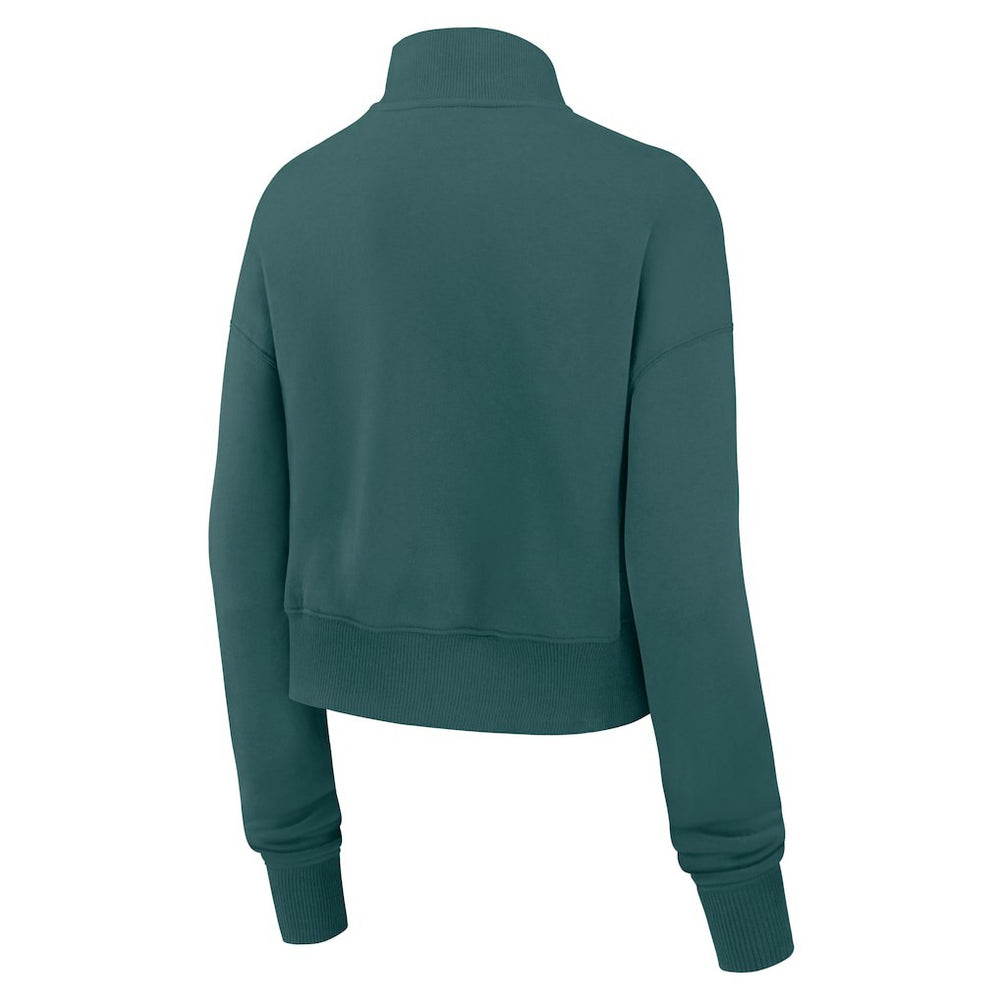 Philadelphia Eagles Women's Primetime Phoenix Half-Zip Sweatshirt - Midnight Green Sweatshirts