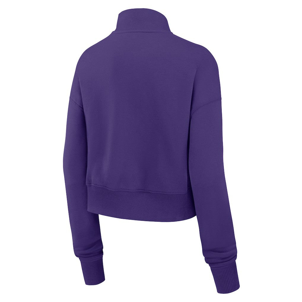 Minnesota Vikings Women's Primetime Phoenix Half-Zip Sweatshirt - Purple Sweatshirts