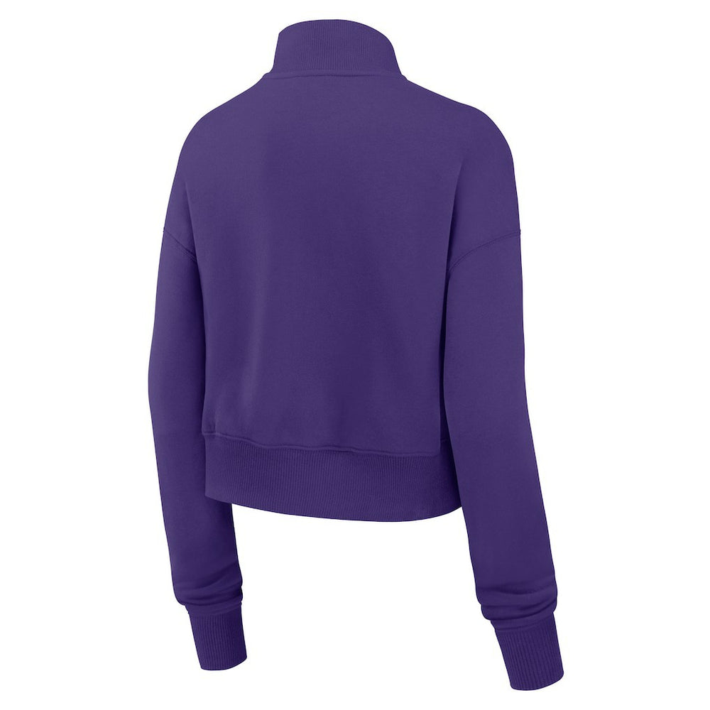 Minnesota Vikings Women's Primetime Phoenix Half-Zip Sweatshirt - Purple Sweatshirts