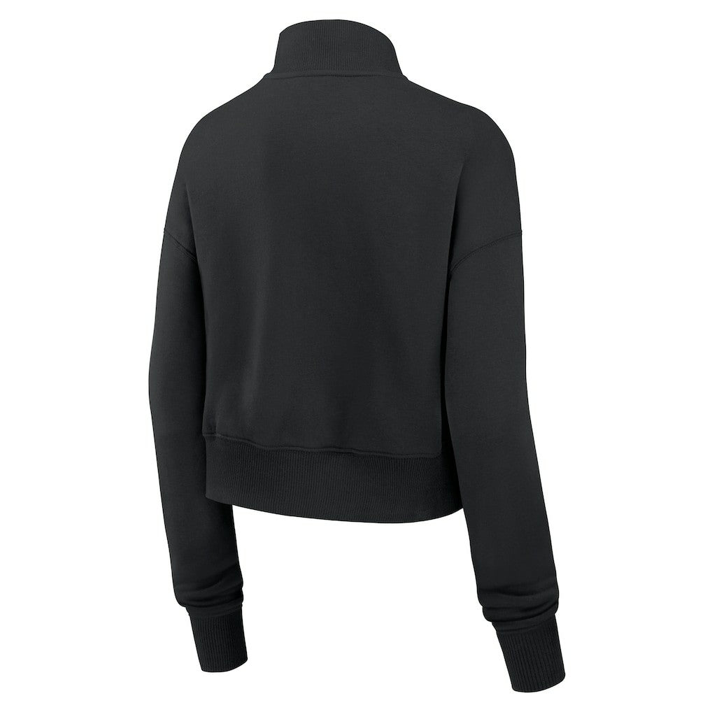 New Orleans Saints Women's Primetime Phoenix Half-Zip Sweatshirt - Black Sweatshirts
