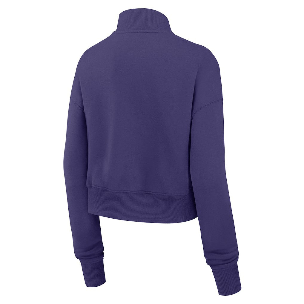 Baltimore Ravens Women's Primetime Phoenix Half-Zip Sweatshirt - Purple Sweatshirts