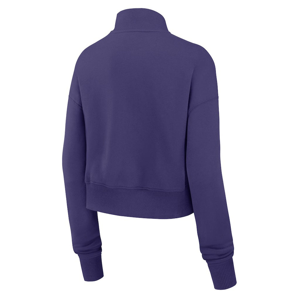 Baltimore Ravens Women's Primetime Phoenix Half-Zip Sweatshirt - Purple Sweatshirts