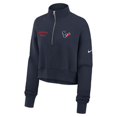 Houston Texans Women's Primetime Phoenix Half-Zip Sweatshirt - Navy Sweatshirts