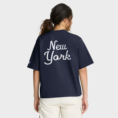 New York Giants Women's Rewind Pocket Boxy T-Shirt - Royal T-shirts