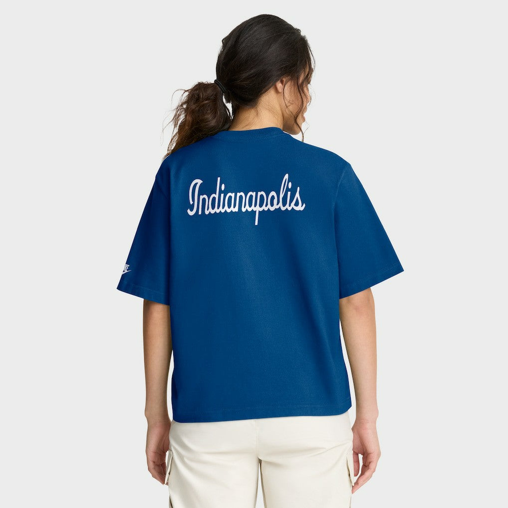 Indianapolis Colts Women's Rewind Pocket Boxy T-Shirt - Royal T-shirts