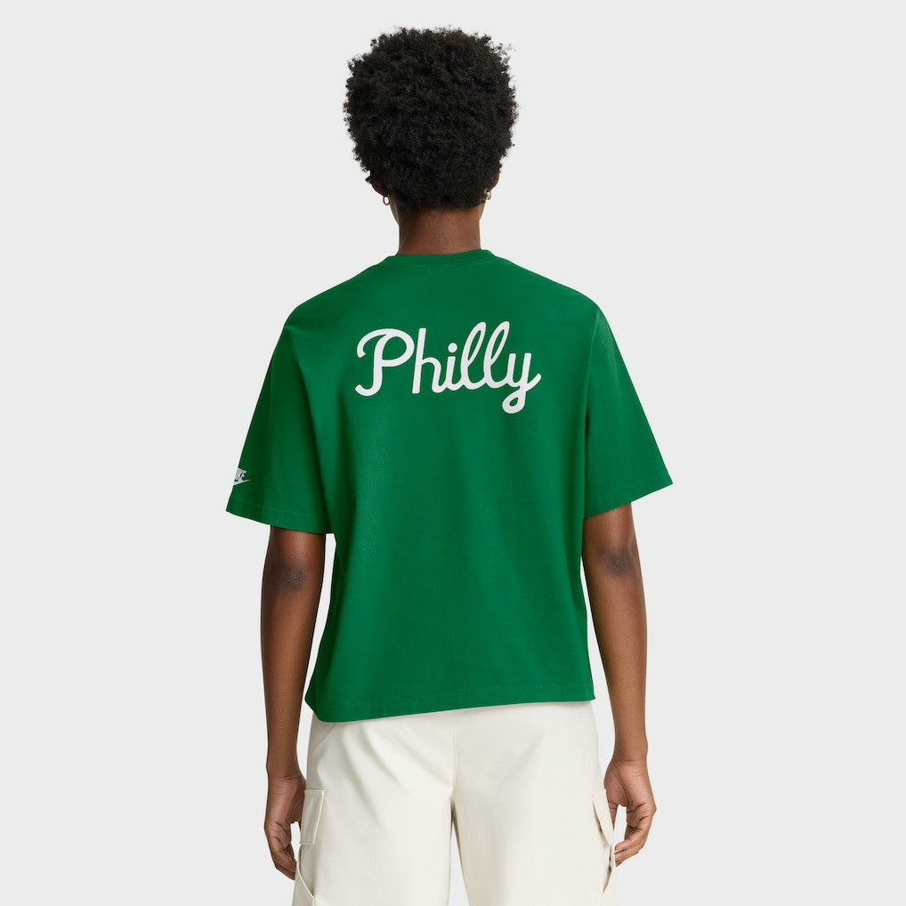 Philadelphia Eagles Women's Rewind Pocket Boxy T-Shirt - Kelly Green T-shirts