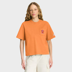 Tampa Bay Buccaneers Women's Rewind Pocket Boxy T-Shirt - Orange T-shirts