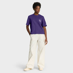 Minnesota Vikings Women's Rewind Pocket Boxy T-Shirt - Purple T-shirts