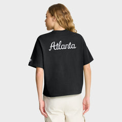 Atlanta Falcons Women's Rewind Pocket Boxy T-Shirt - Black T-shirts