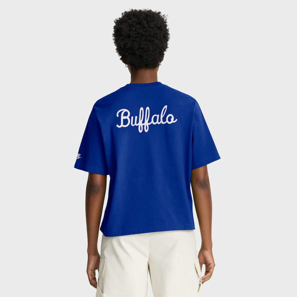 Buffalo Bills Women's Rewind Pocket Boxy T-Shirt - Royal T-shirts