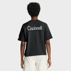 Cincinnati Bengals Women's Rewind Pocket Boxy T-Shirt - Black T-shirts