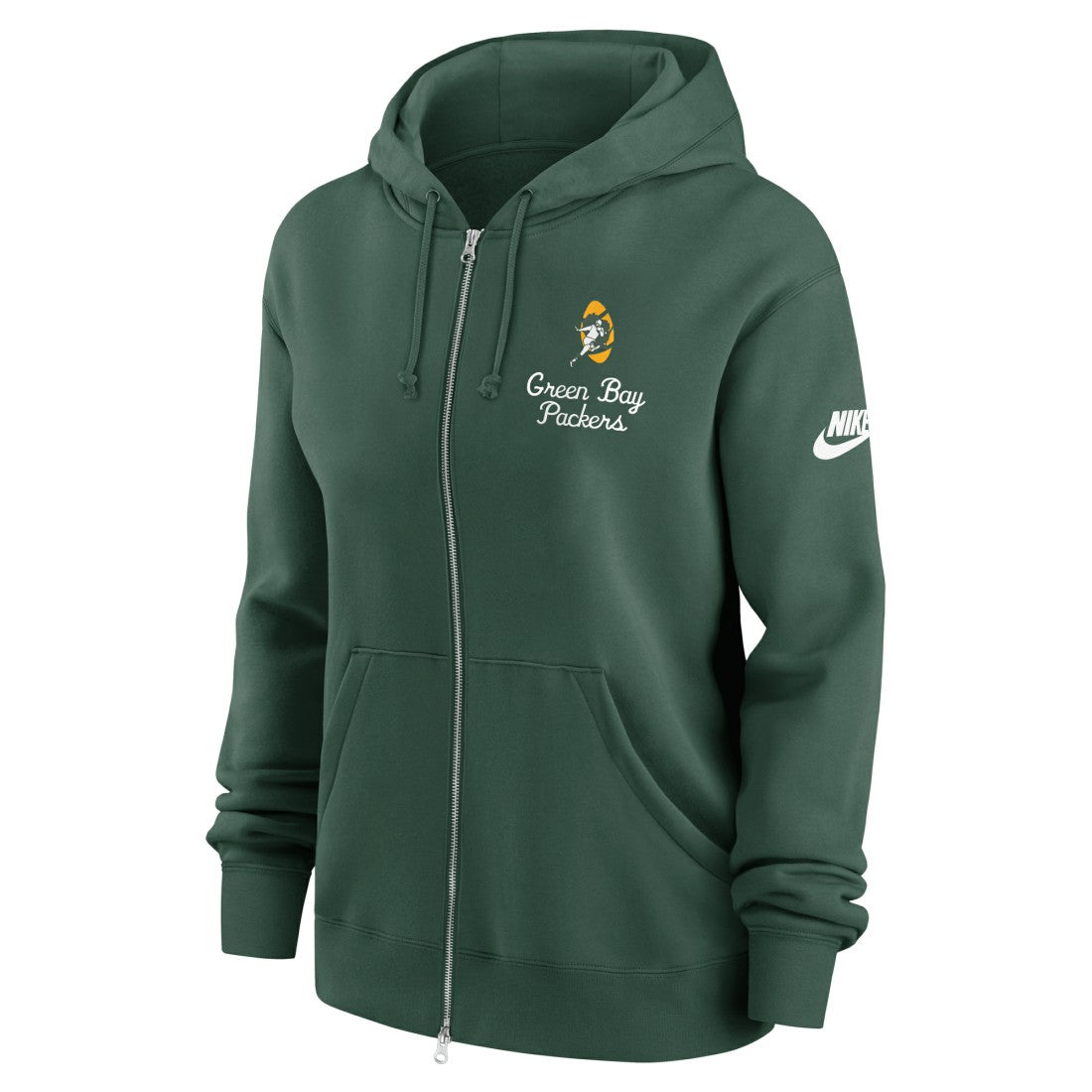Green Bay Packers Women's Phoenix Rewind Full-Zip Hoodie - Green Hoodies