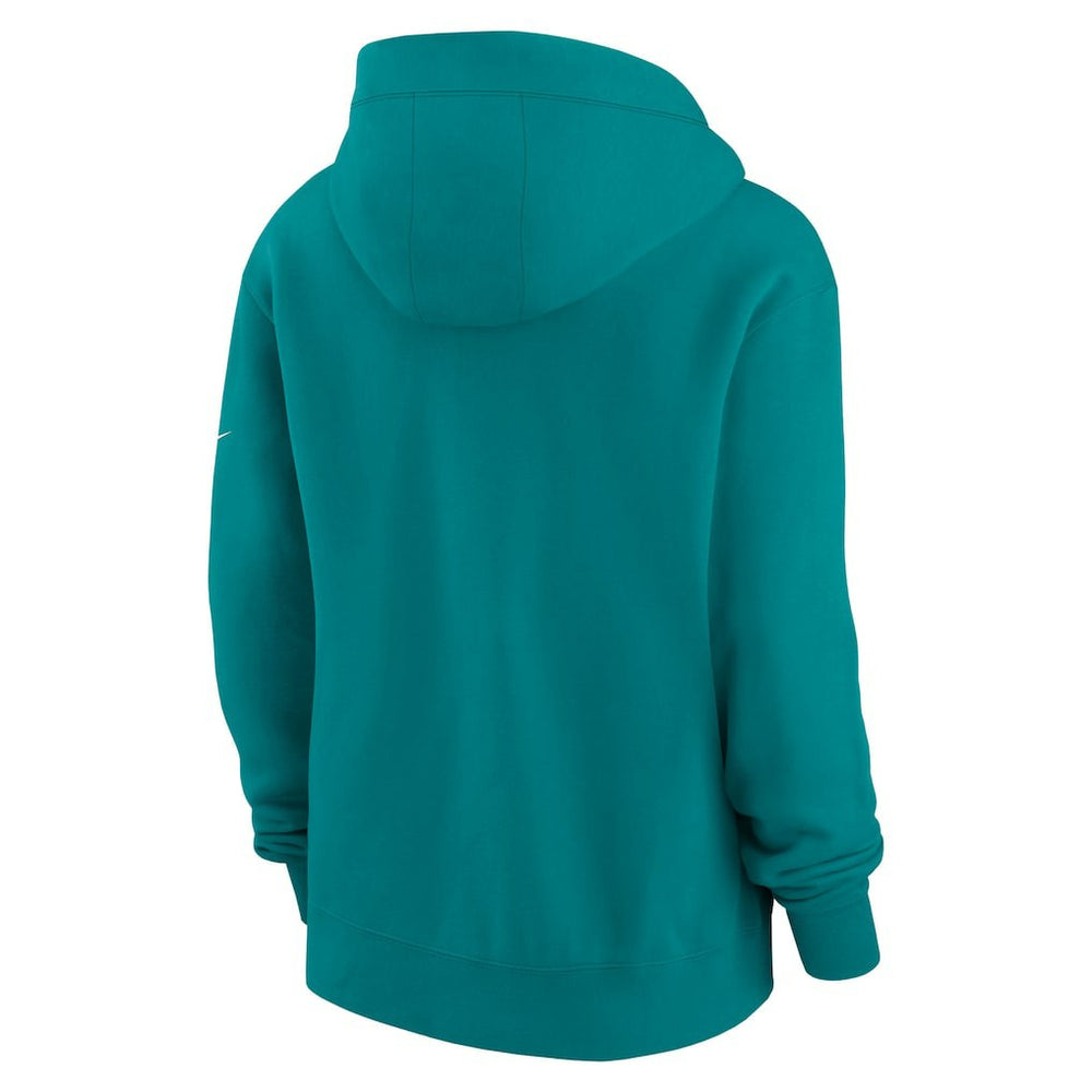 Miami Dolphins Women's Phoenix Rewind Full-Zip Hoodie - Aqua Hoodies