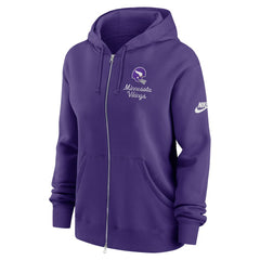 Minnesota Vikings Women's Phoenix Rewind Full-Zip Hoodie - Purple Hoodies