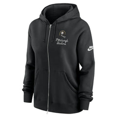 Pittsburgh Steelers Women's Phoenix Rewind Full-Zip Hoodie - Black Hoodies