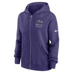 Baltimore Ravens Women's Phoenix Rewind Full-Zip Hoodie - Purple Hoodies