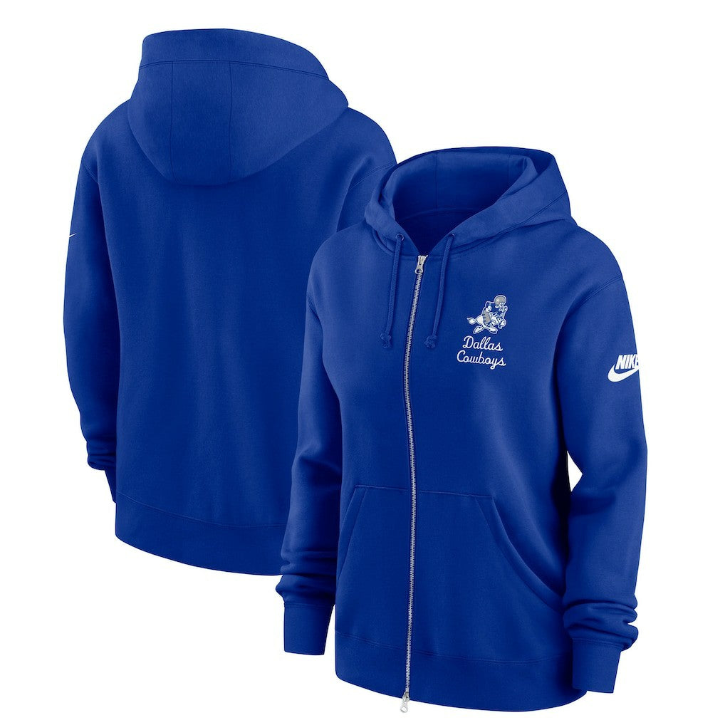 Dallas Cowboys Women's Phoenix Rewind Full-Zip Hoodie - Navy Hoodies