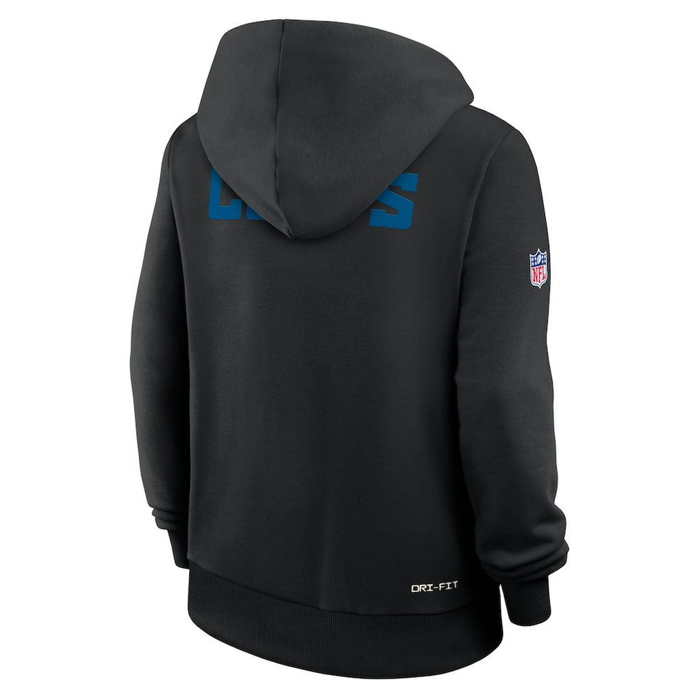Indianapolis Colts Women's Alternate Logo Sideline Standard Issue Dri-FIT Hoodie - Black Hoodies