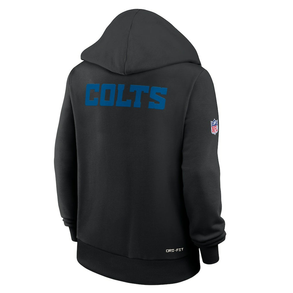 Indianapolis Colts Women's Alternate Logo Sideline Standard Issue Dri-FIT Hoodie - Black Hoodies