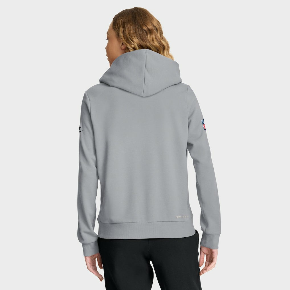Pittsburgh Steelers Women's 1933 Sideline Standard Issue Dri-FIT Hoodie - Gray Hoodies