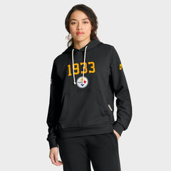 Pittsburgh Steelers Women's 1933 Sideline Standard Issue Dri-FIT Hoodie - Black Hoodies