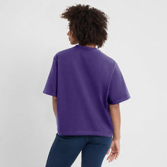 Minnesota Vikings Women's Essential Script Relaxed Boxy T-Shirt - Purple T-shirts