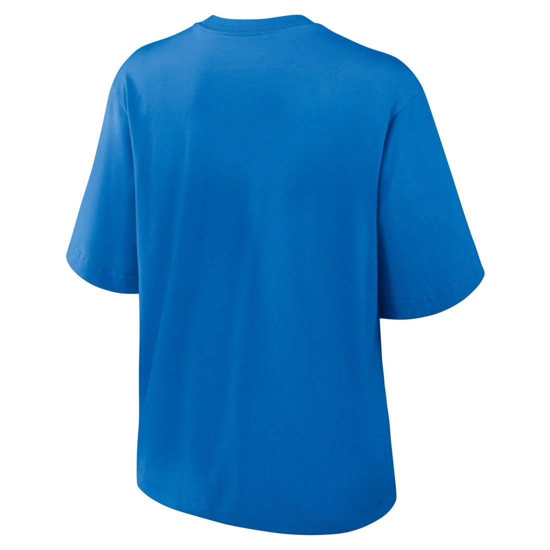Detroit Lions Women's Essential Script Relaxed Boxy T-Shirt - Blue T-shirts