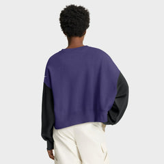 Baltimore Ravens Women's Oversized Color-Block Pullover Sweatshirt - Purple Pullover