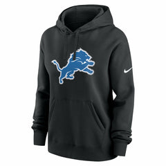 Detroit Lions Women's Club Fleece Hoodie - Black Hoodies