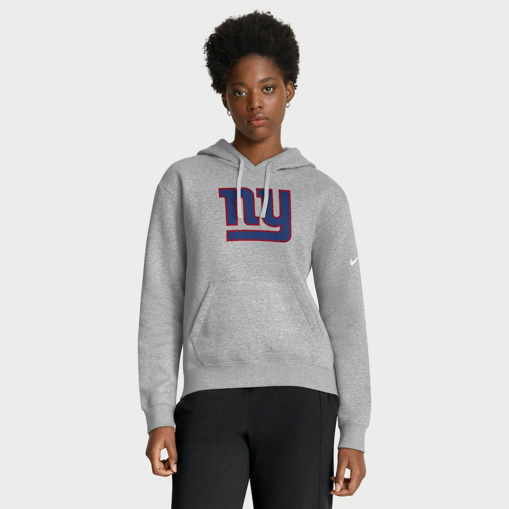 New York Giants Women's Club Fleece Hoodie - Heather Gray Hoodies