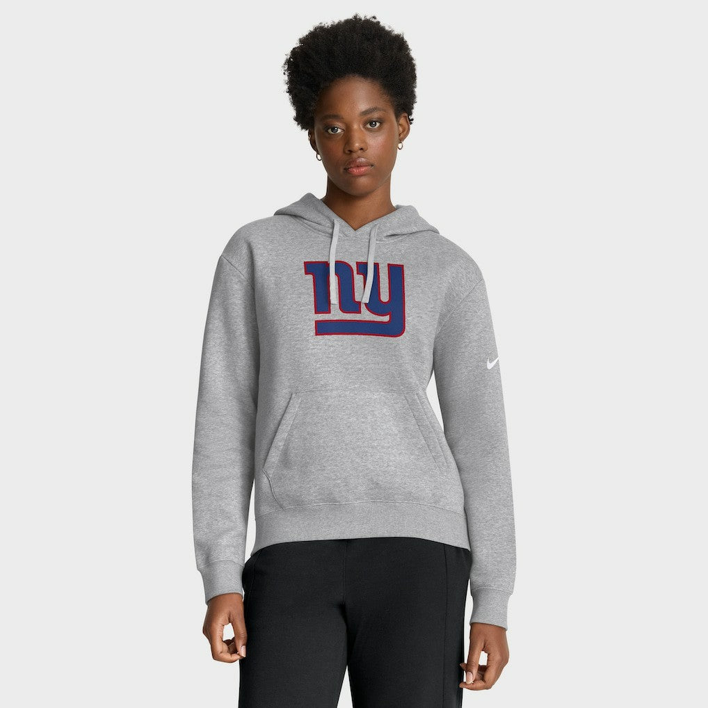 New York Giants Women's Club Fleece Hoodie - Heather Gray Hoodies
