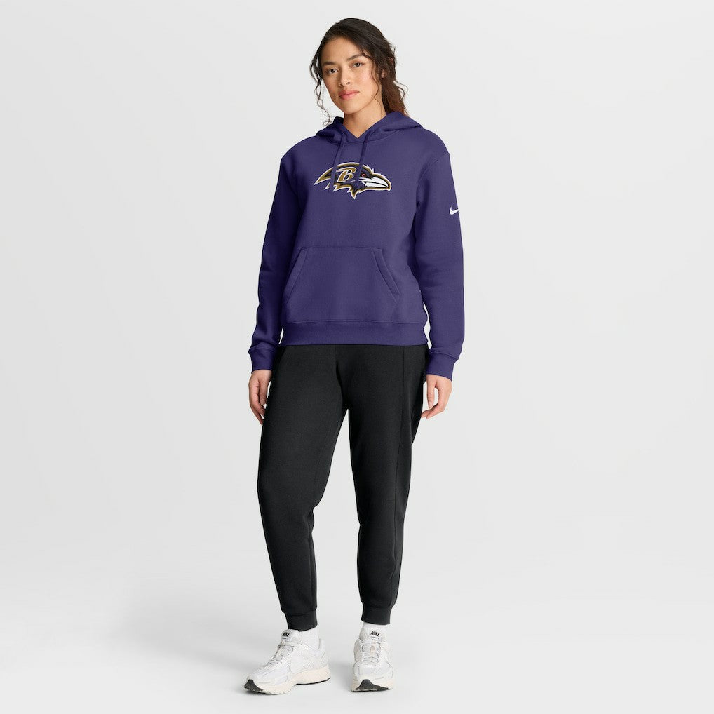 Baltimore Ravens Women's Club Fleece Hoodie - Purple Hoodies
