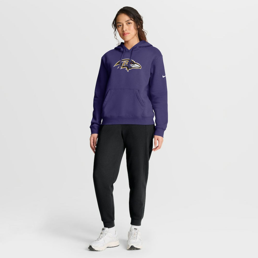 Baltimore Ravens Women's Club Fleece Hoodie - Purple Hoodies