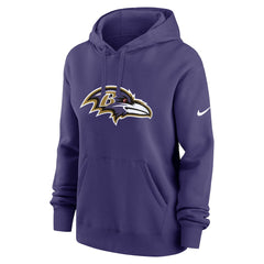 Baltimore Ravens Women's Club Fleece Hoodie - Purple Hoodies